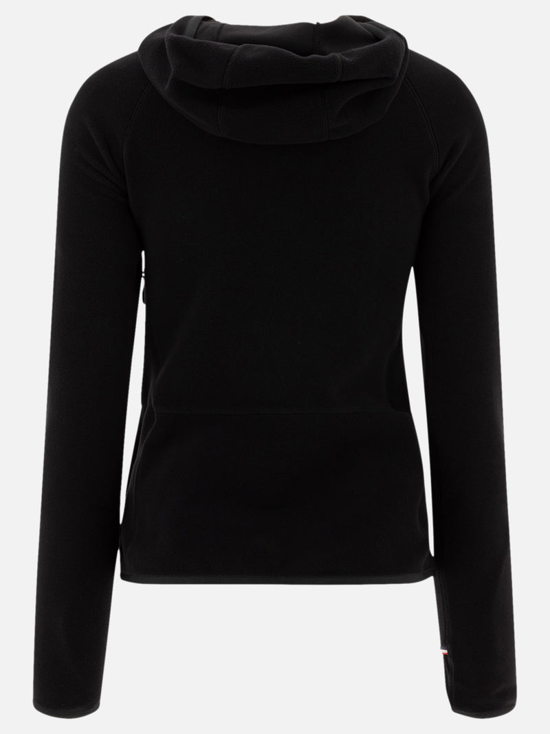 Vietti Moncler Grenoble Giacca in pile con cappuccio e zip In Linea
