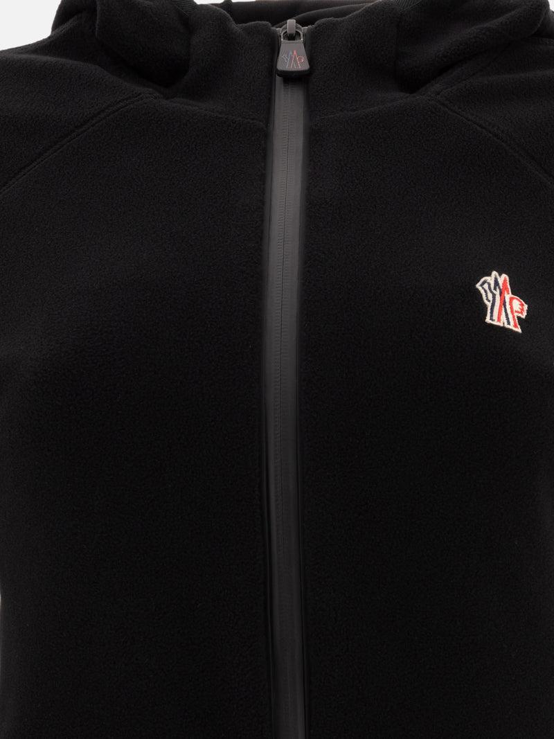 Vietti Moncler Grenoble Giacca in pile con cappuccio e zip In Linea