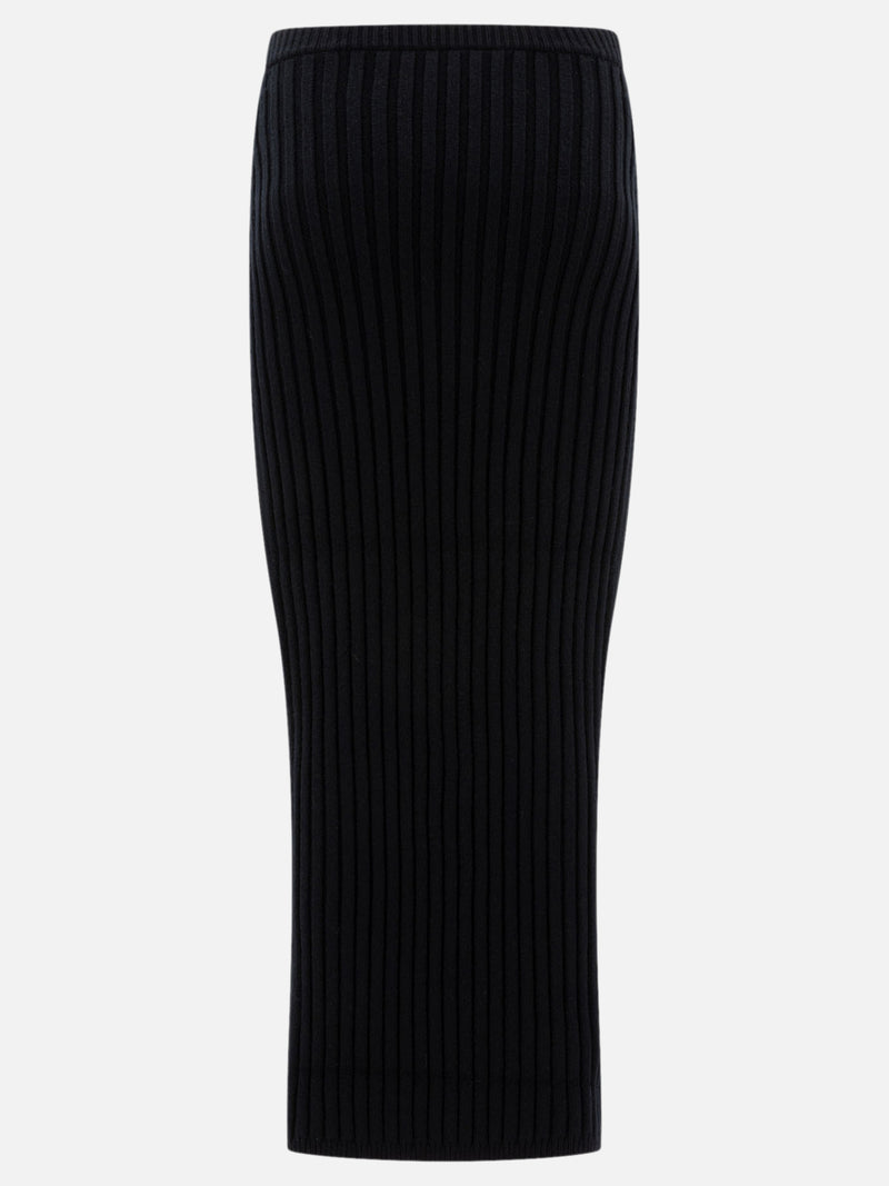 Vietti Max Mara Gonna in maglia di lana e cashmere Prezzo Ridotto