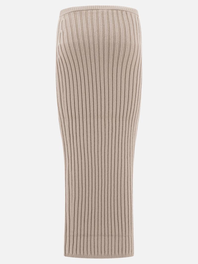 Vietti Max Mara Gonna in maglia di lana e cashmere Sottocosto