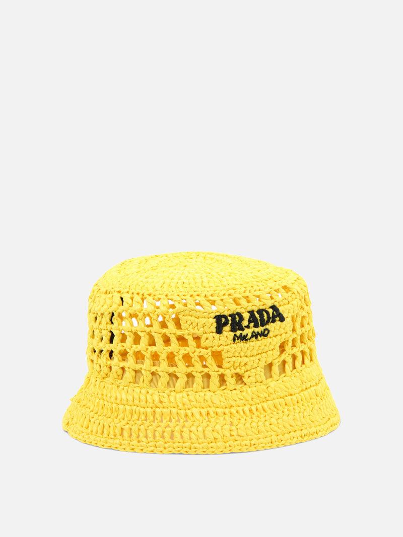 Vietti Prada Cappello da pescatore in rafia Qualità