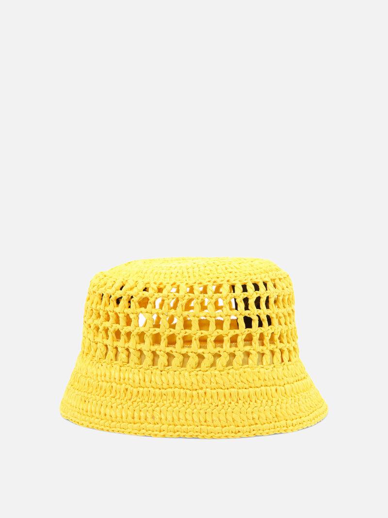 Vietti Prada Cappello da pescatore in rafia Qualità