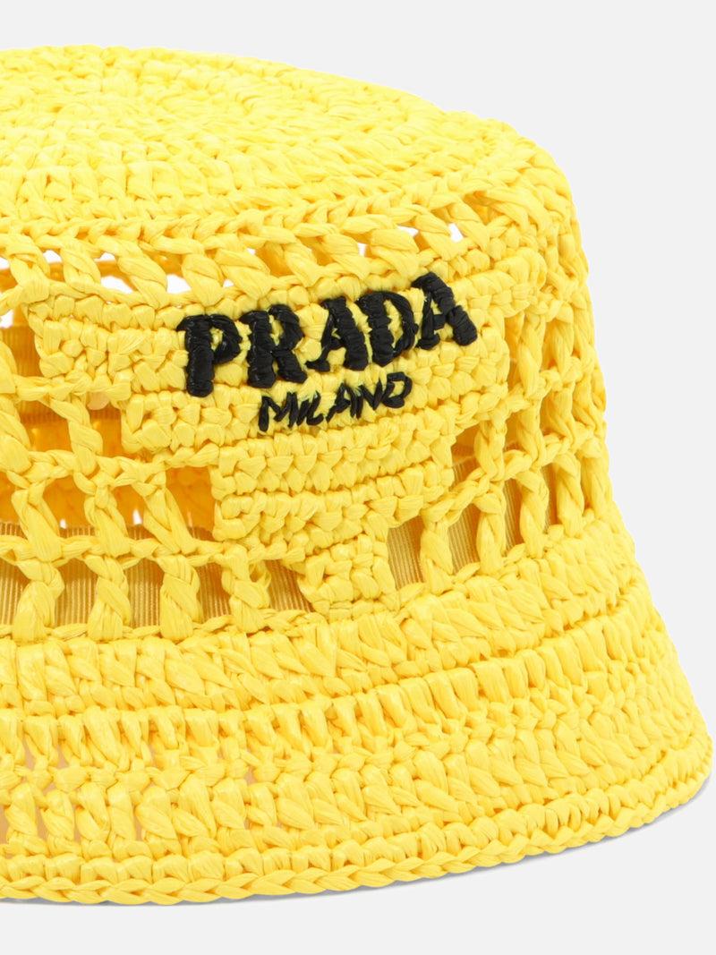 Vietti Prada Cappello da pescatore in rafia Qualità