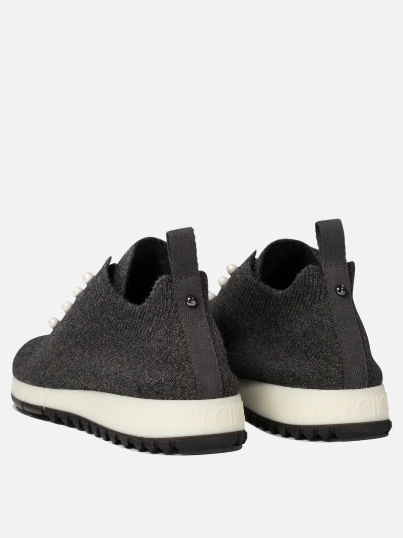 Vietti Jimmy Choo Sneaker in cashmere "Veles" Consegna Veloce