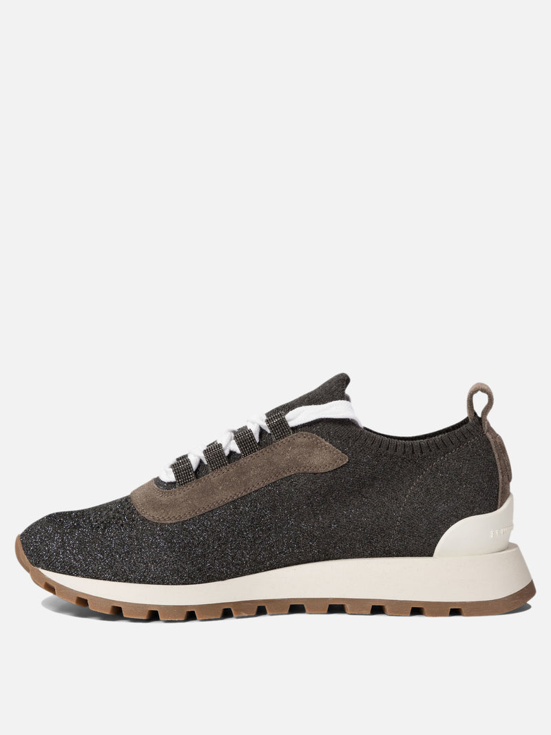Vietti Brunello Cucinelli Sneaker "Sparkling Precious Eyelets" Sottocosto