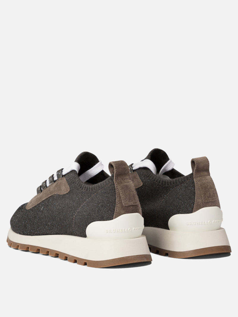 Vietti Brunello Cucinelli Sneaker "Sparkling Precious Eyelets" Sottocosto