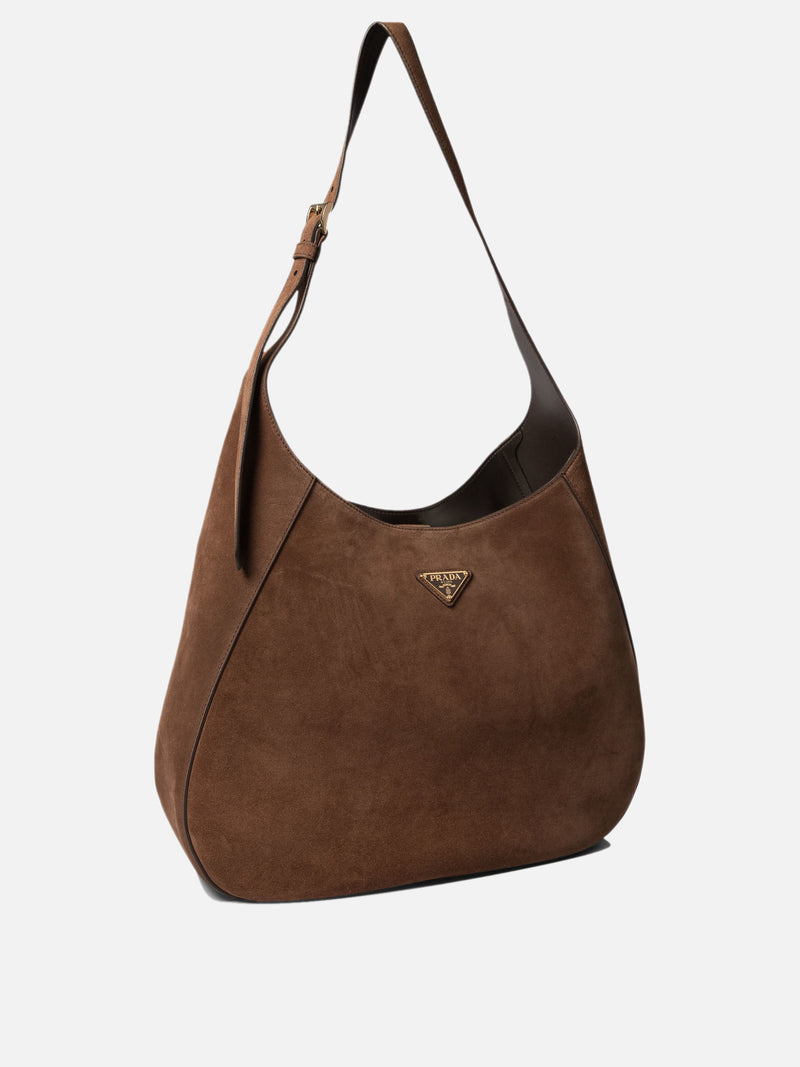 Vietti Prada Borsa hobo in pelle scamosciata Fino Al -60%