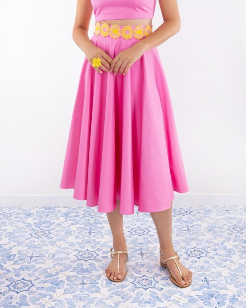 Y'am Capri Ingrid Skirt Margherite In Vendita