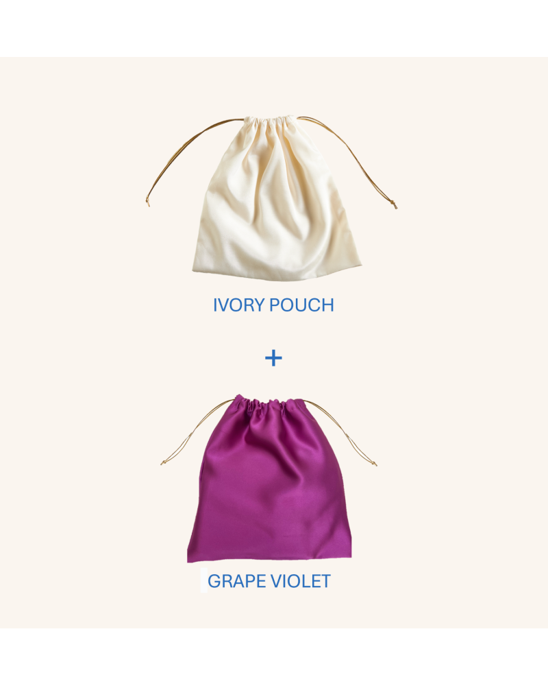 Y'am Capri Helenuccia Bag + un sacchetto colorato viola chiaro Spedizione Gratuita