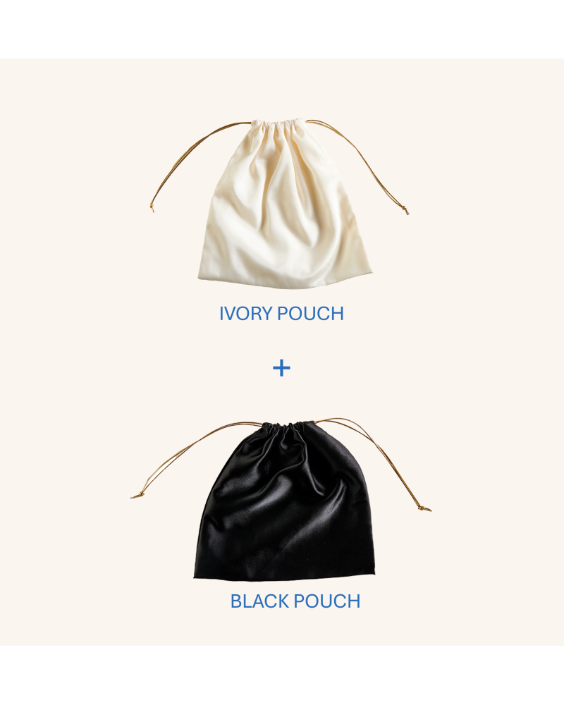 Y'am Capri Helenuccia Bag + un sacchetto colorato nero Vendita Economica