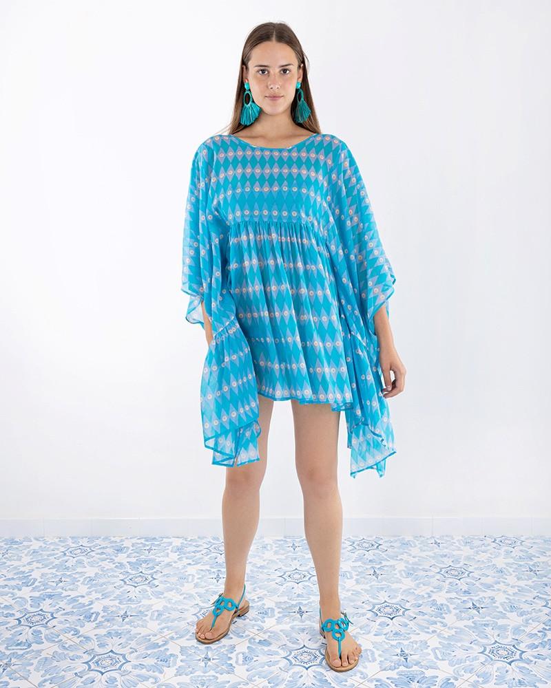 Y'am Capri Marina Poncho Dress Economico