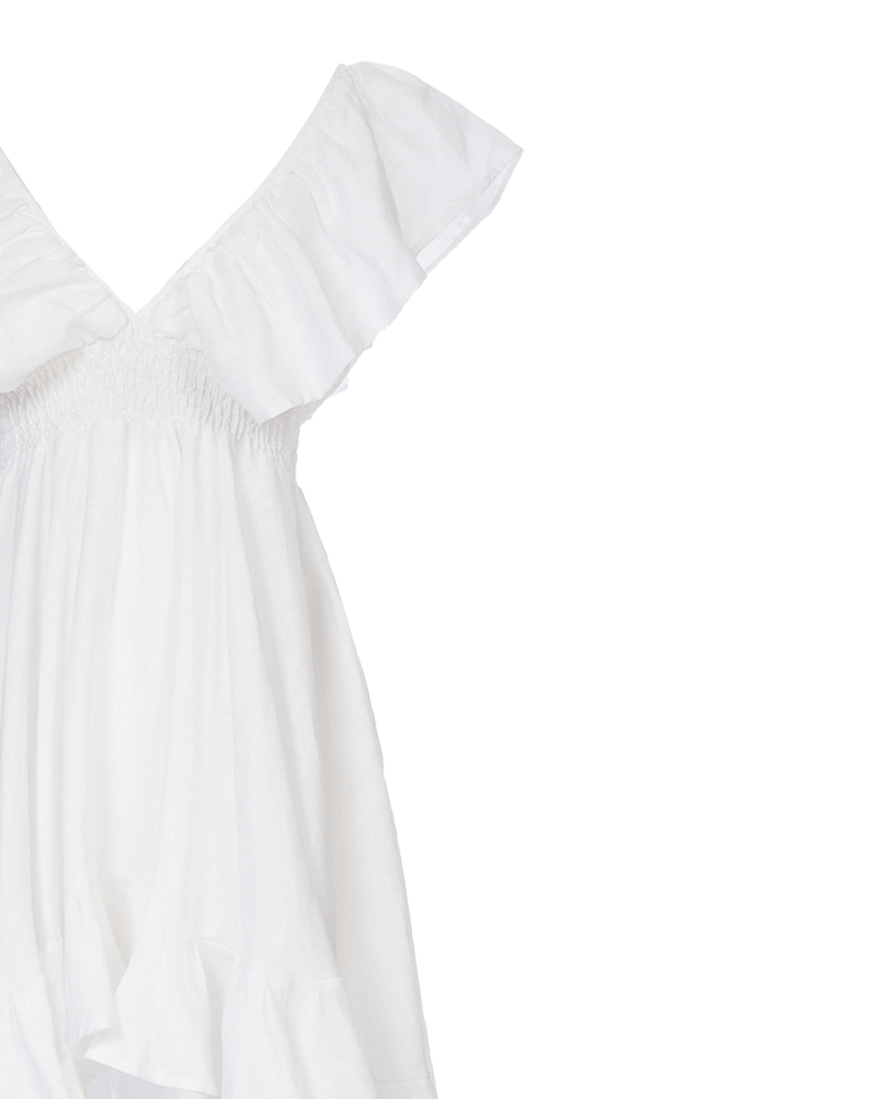 Y'am Capri Maria Long Dress In Linea