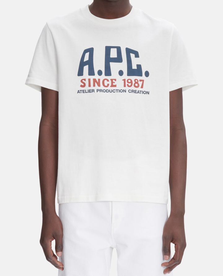 A.P.C. T-SHIRT CON STAMPA LOGO Sconto