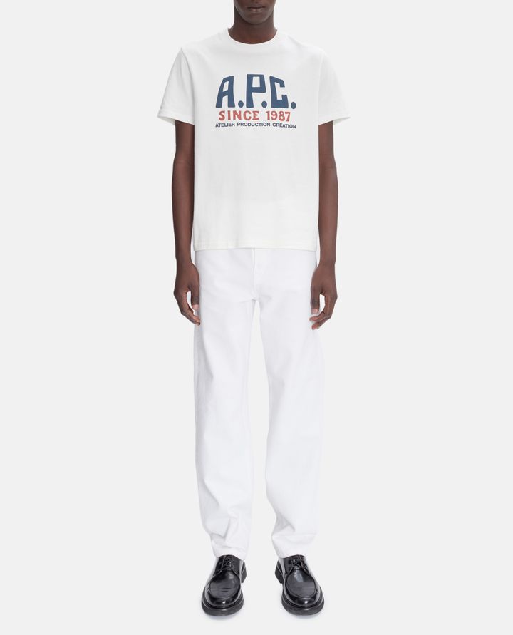 A.P.C. T-SHIRT CON STAMPA LOGO Sconto