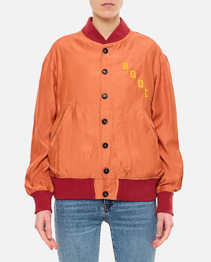 Bode New York RALLY VISCOSE BOMBER In Saldo