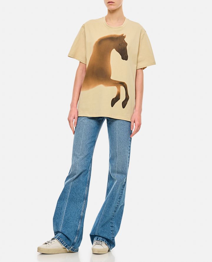 Stella McCartney FADED HORSES T-SHIRT Moda