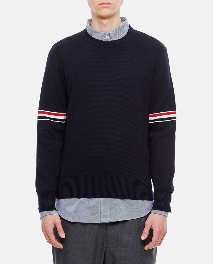Thom Browne CREWNECK PULLOVER Offerte
