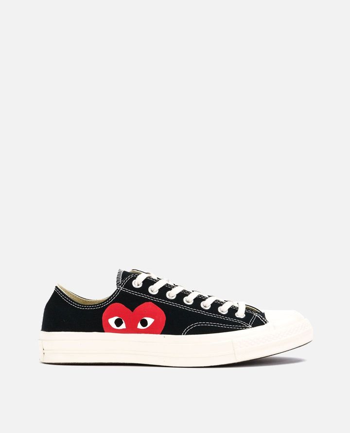 Comme Des Garçons Play COMME DES GARÇONS X CONVERSE LOW-TOP SNEAKERS Vendita Economica