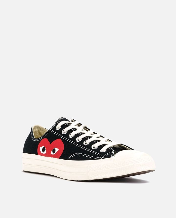 Comme Des Garçons Play COMME DES GARÇONS X CONVERSE LOW-TOP SNEAKERS Vendita Economica