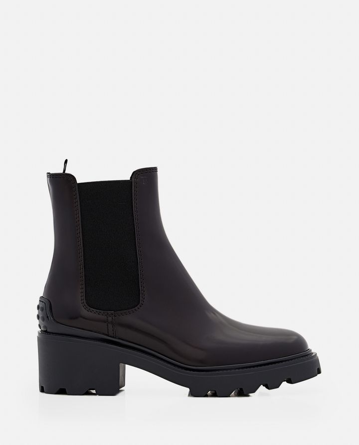 Tod's STIVALI CHELSEA IN VERNICE CON PLATFORM Moda