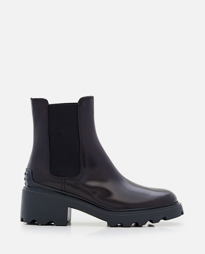 Tod's STIVALI CHELSEA IN VERNICE CON PLATFORM Moda