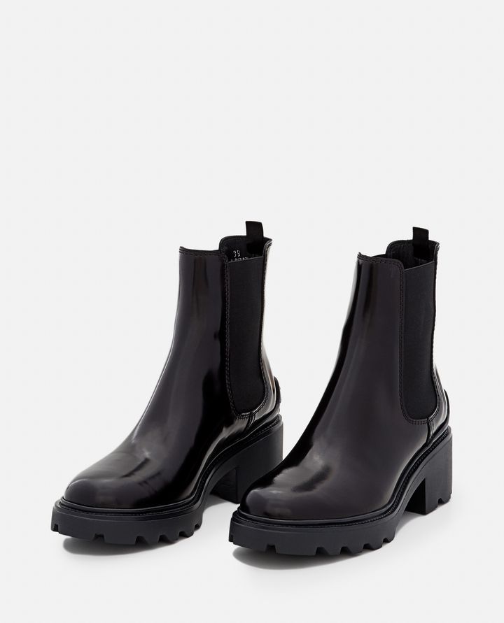 Tod's STIVALI CHELSEA IN VERNICE CON PLATFORM Moda