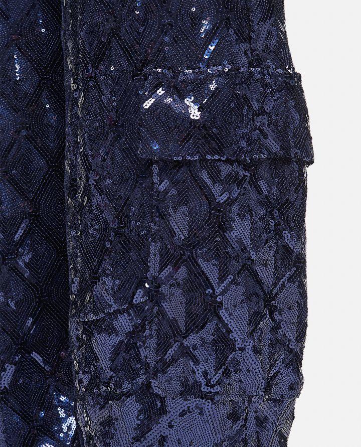Rotate Birger Christensen PANTALONI CARGO CON PAILLETTES Vendita