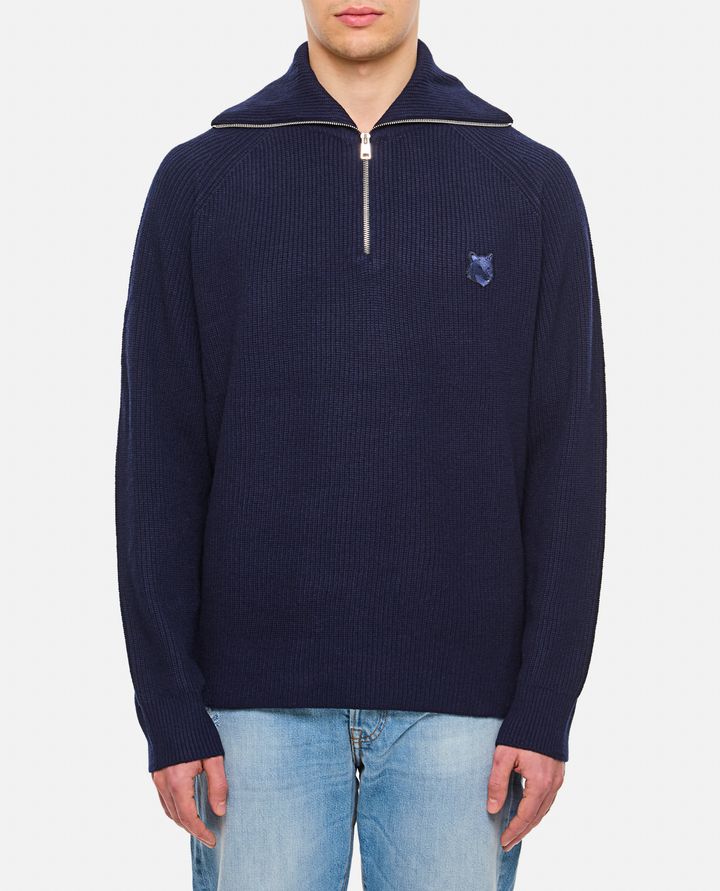 Maison Kitsuné MAGLIONE CON PATCH VOLPE