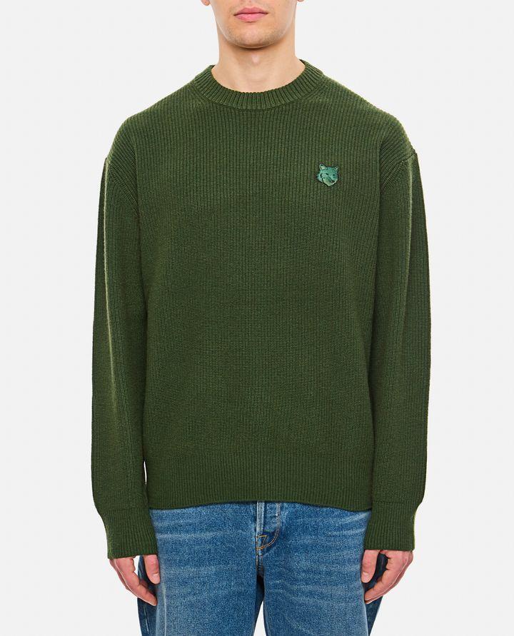 Maison Kitsuné MAGLIONE CON PATCH VOLPE