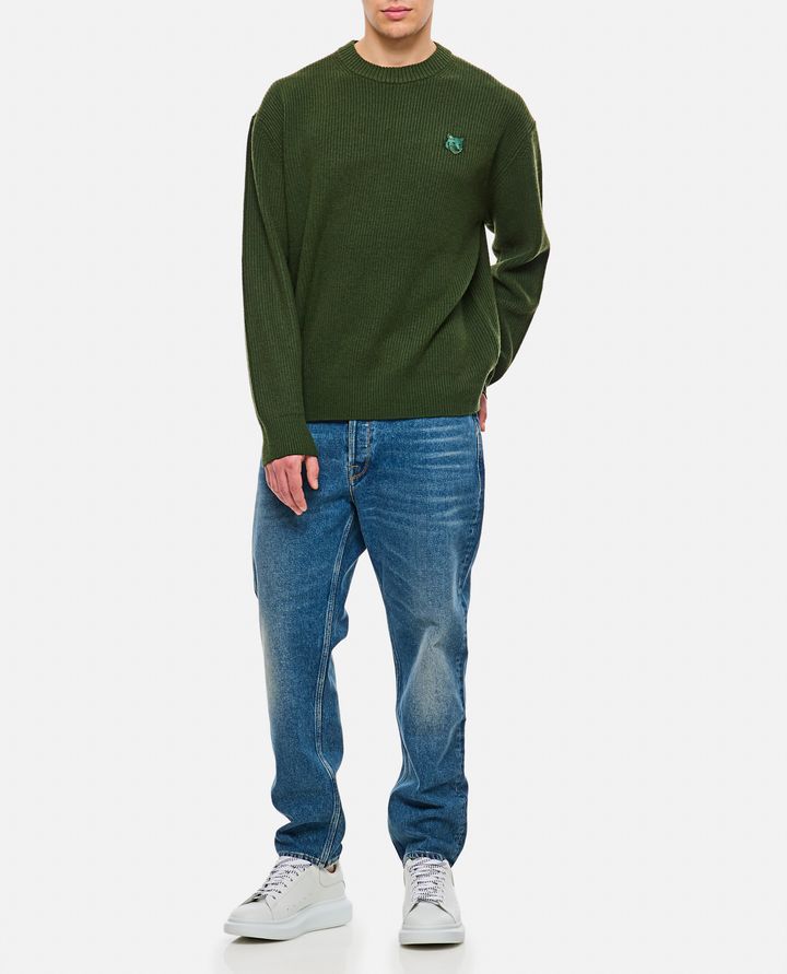 Maison Kitsuné MAGLIONE CON PATCH VOLPE Fino Al -60%