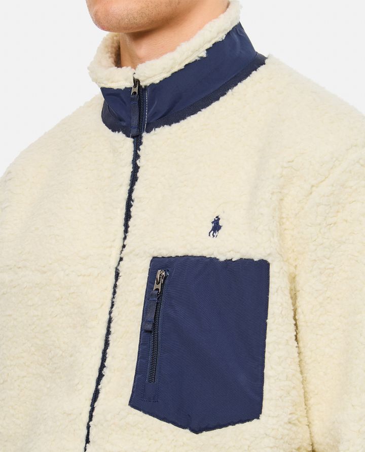 Polo Ralph Lauren TEDDY CON ZIP E TASCHINO Sottocosto
