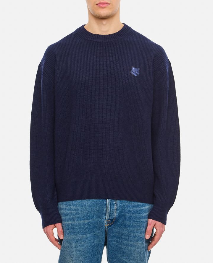 Maison Kitsuné MAGLIONE CON PATCH VOLPE