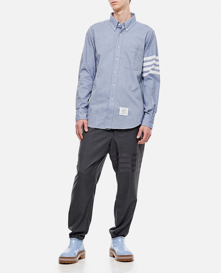 Thom Browne CAMICIA CLASSICA IN COTONE 4 RIGHE Soddisfazione Garantita