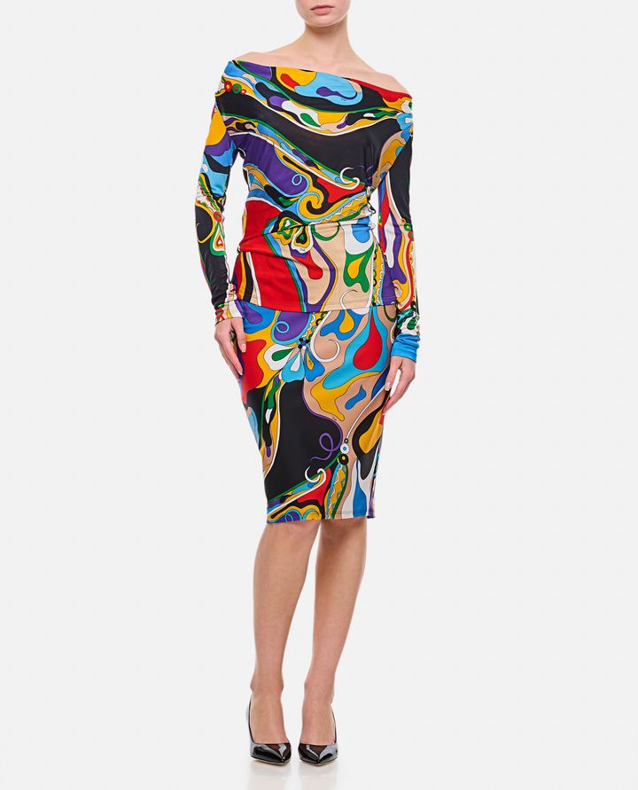 Emilio Pucci MAGLIA A MANICHE LUNGHE MULTICOLOR Vendita