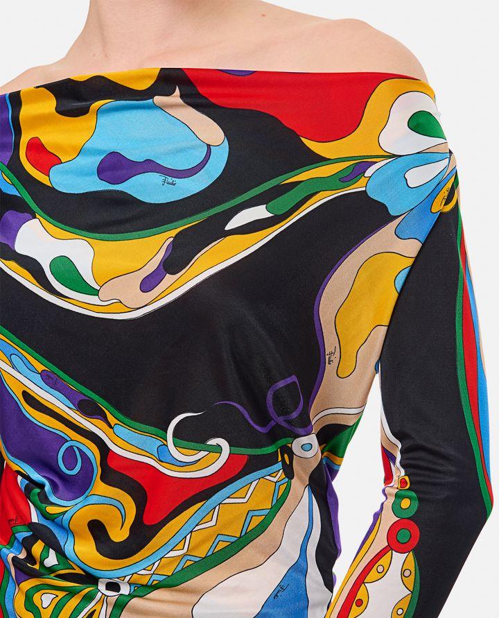 Emilio Pucci MAGLIA A MANICHE LUNGHE MULTICOLOR Vendita