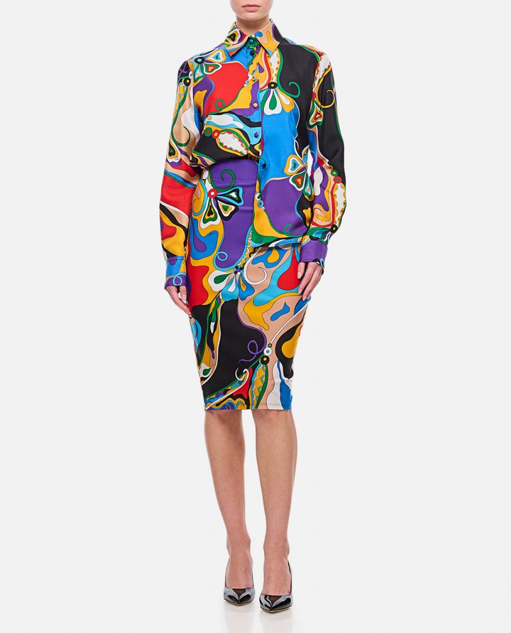 Emilio Pucci GONNA MIDI MULTICOLOR Pezzi Unici