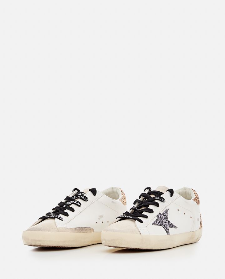 Golden Goose SNEAKERS SUPER STAR IN PELLE E GLITTER Negozi Online
