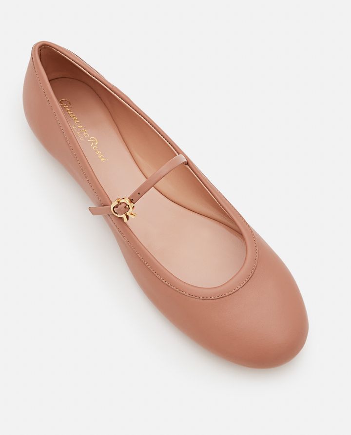 Gianvito Rossi LEATHER BALLET FLAT Prezzo Ridotto
