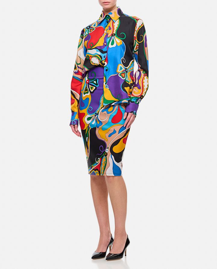 Emilio Pucci CAMICIA IN SETA MULTICOLORE Italia