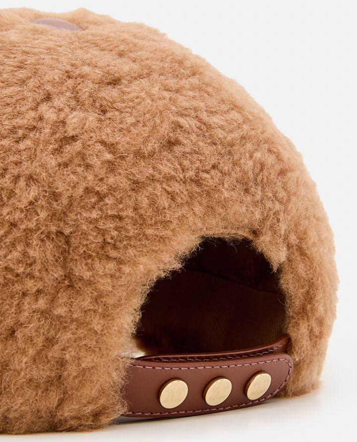 Max Mara EDIT TEDDY BERRETTO CON VISIERA Promozione Limitata