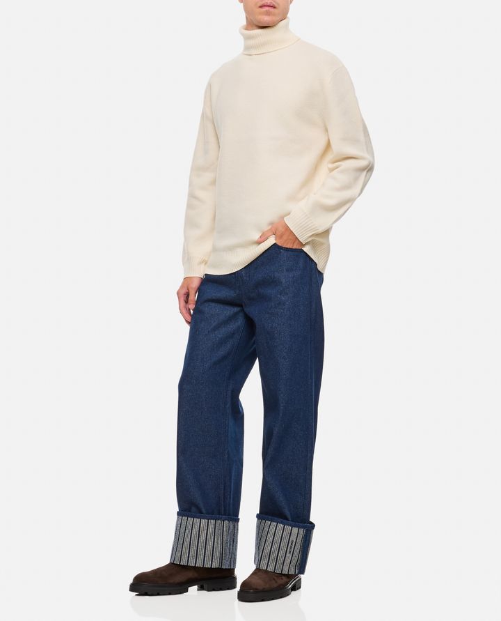 Jacquemus LARGE DENIM PANTALONI Qualità