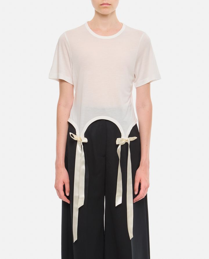 Simone Rocha T-SHIRT CON FIOCCHI Negozio