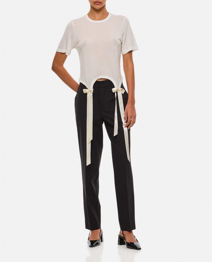Simone Rocha T-SHIRT CON FIOCCHI Negozio