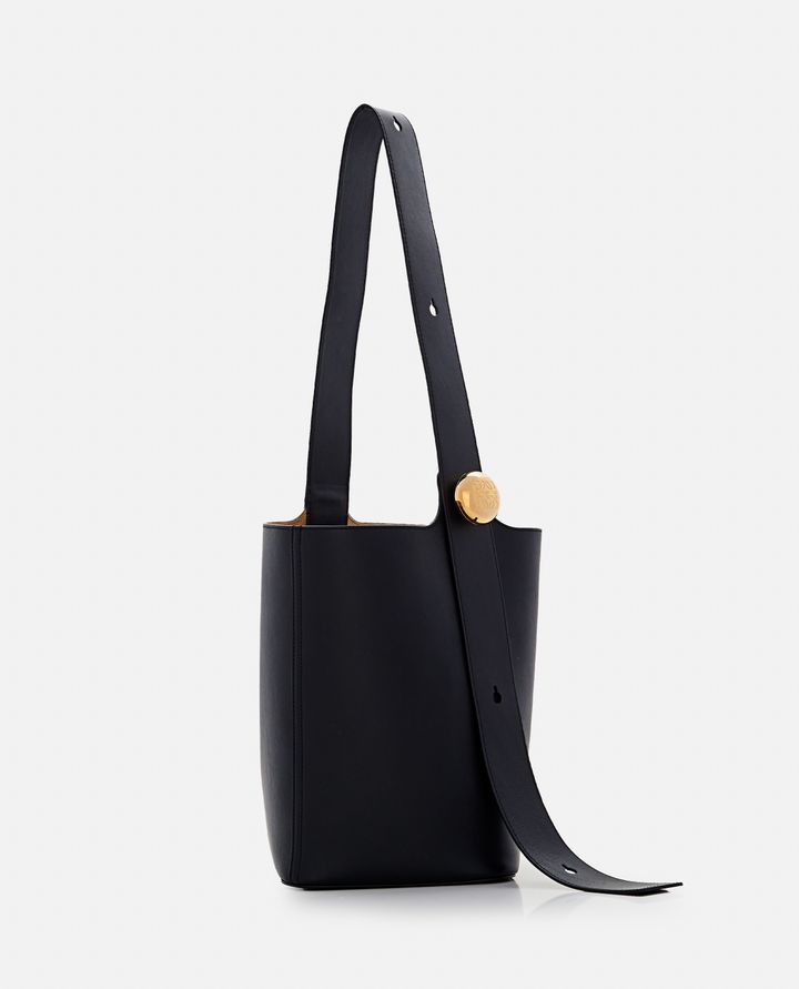 Loewe BORSA MEDIUM PEBBLE IN PELLE NERA DA DONNA - LOEWE Italy