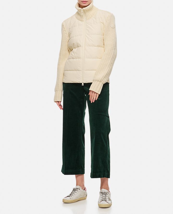 Moncler GIACCA CON MANICHE IN MAGLIA Qualità