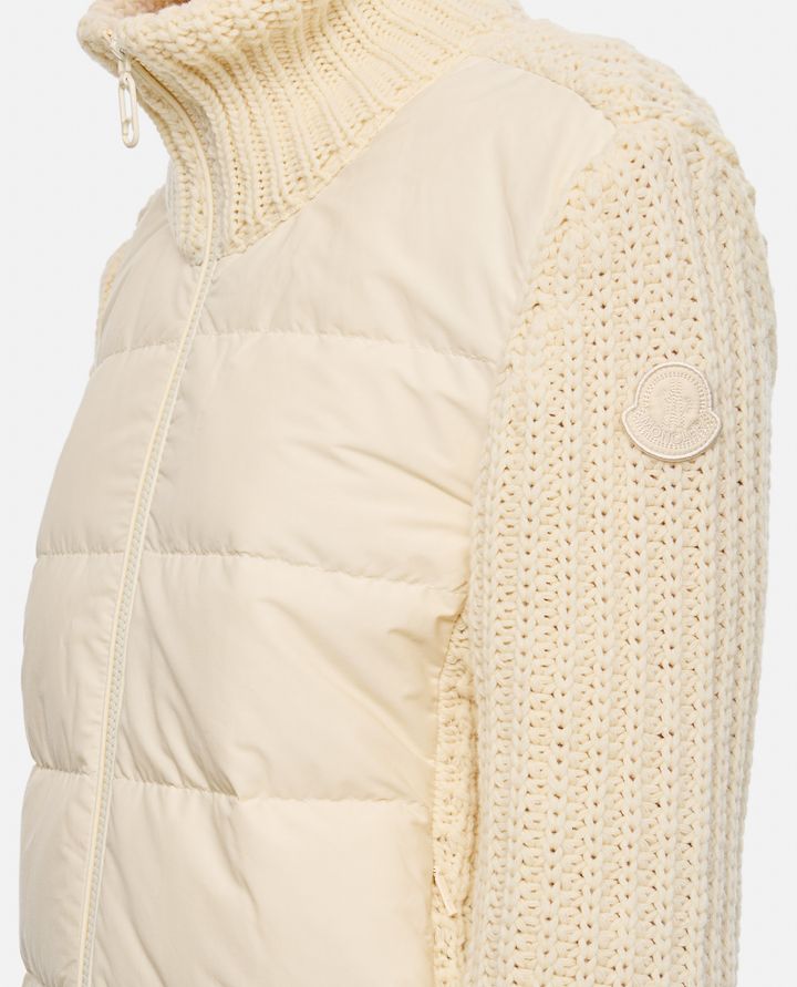 Moncler GIACCA CON MANICHE IN MAGLIA Qualità