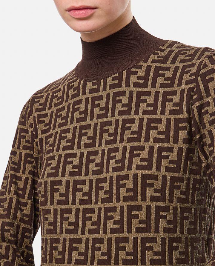 Fendi MAGLIA GIROCOLLO LOGO FF Qualità Garantita