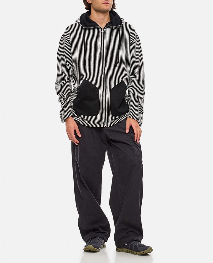 Junya Watanabe FELPA CON ZIP E CAPPUCCIO Offerta