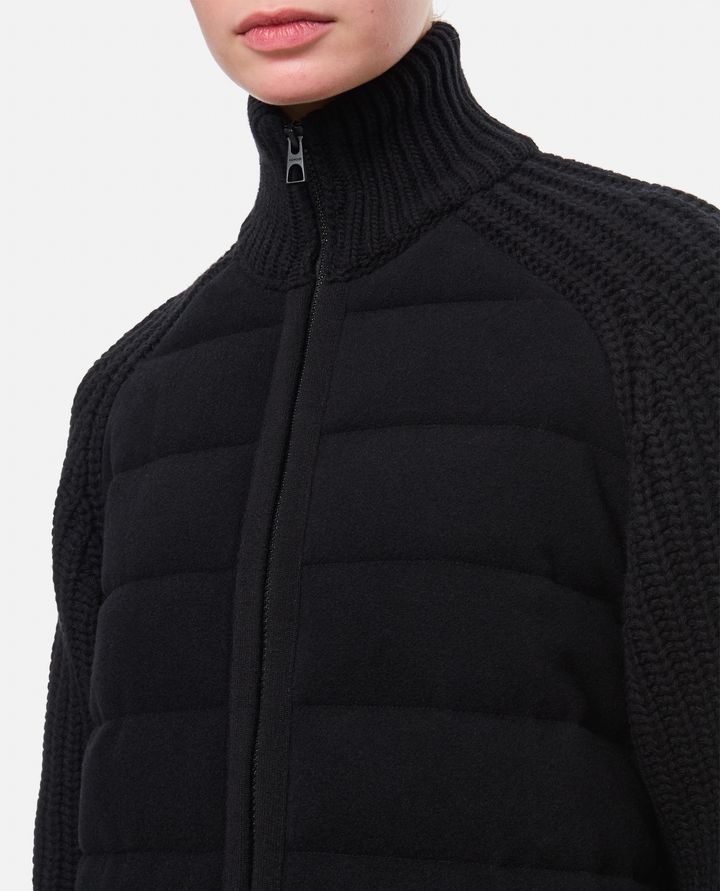 Moncler GIACCA CON MANICHE IN MAGLIA Nuovi prodotti