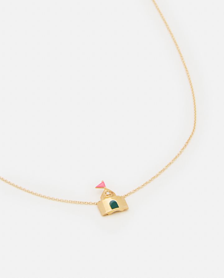 Aliita COLLANA IN ORO 9K CASTILLO SMALTATO E BRILLANTE Fino al 50% di sconto